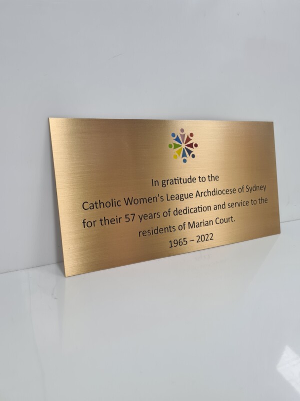 Brass Wall Plaque - Corporate Awards & Trophies